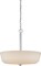 Nuvo Willow 18" 4-Light Pendant w/ White Glass in Polished Nickel Finish